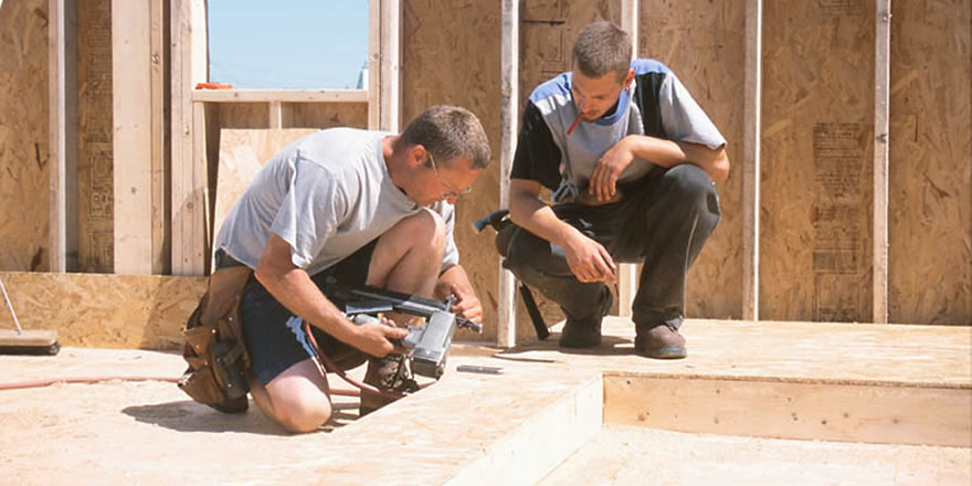 Framing crew at work