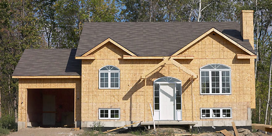 Framed home exterior